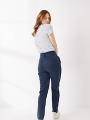 FatFace Blue Paperbag Trousers - Image 2 of 5
