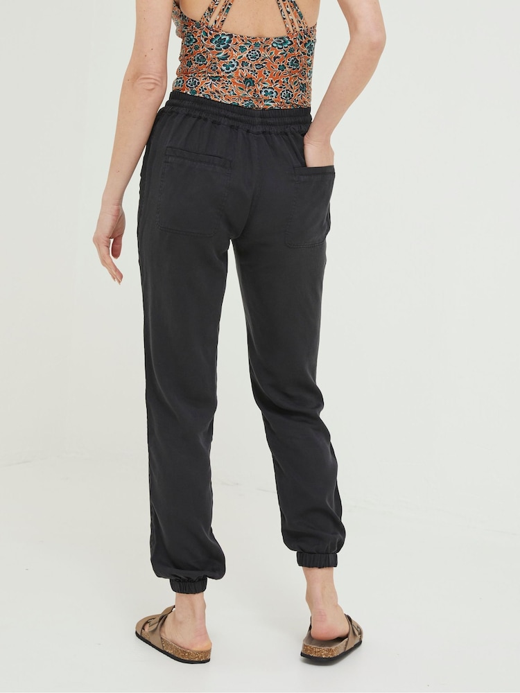 FatFace Black Lyme Plain Joggers - Image 2 of 4