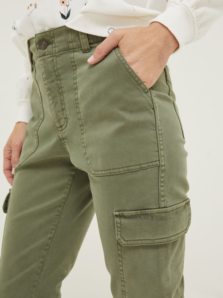 FatFace Hythe Green Cargo Trousers - Image 3 of 3 FatFace Hythe Green Cargo Trousers - Image 3 of 3
