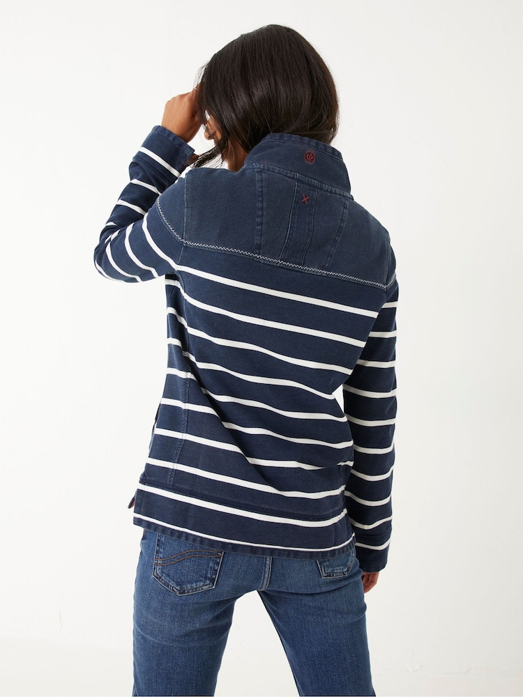 FatFace Blue Airlie Classic Breton Sweatshirt - Image 2 of 6