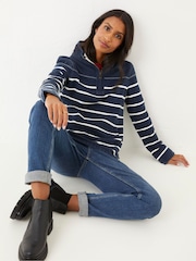 FatFace Blue Airlie Classic Breton Sweatshirt - Image 3 of 6