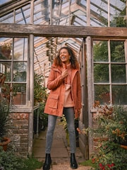 FatFace Brown Taylor Coat - Image 1 of 8