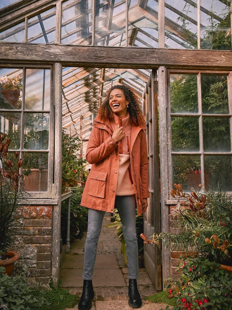 FatFace Brown Taylor Coat - Image 1 of 8