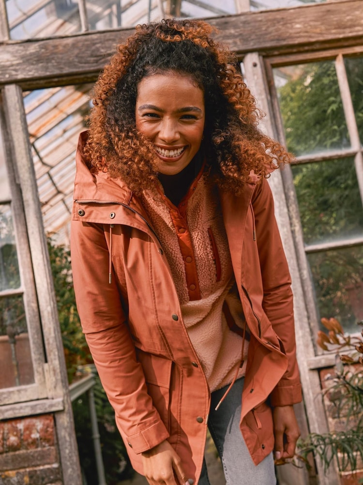 FatFace Brown Taylor Coat - Image 2 of 8