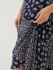 FatFace Blue Naomi Daisy Midi Skirt - Image 4 of 4