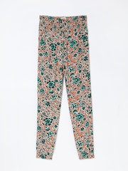 FatFace Orange Shirred Cuffed Sketched Trousers - Image 4 of 4