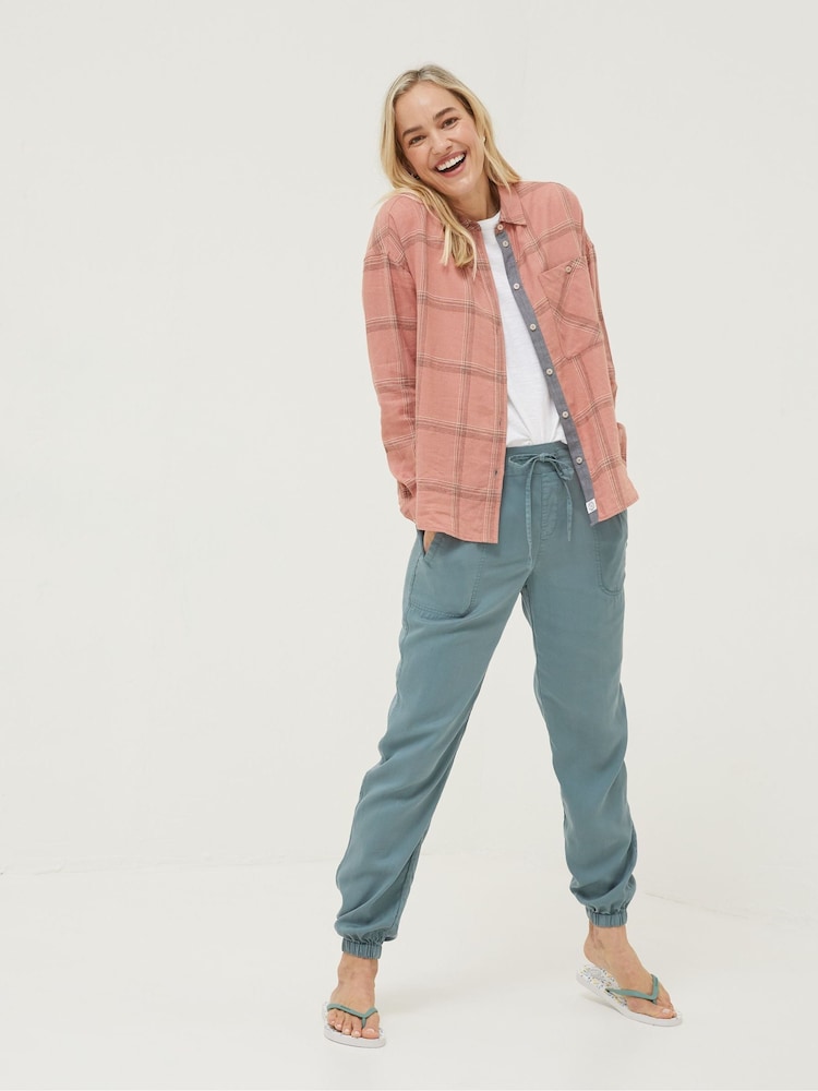 FatFace Green Lyme Plain Joggers - Image 1 of 5