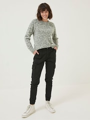 FatFace Hythe Black Cargo Trousers - Image 3 of 5