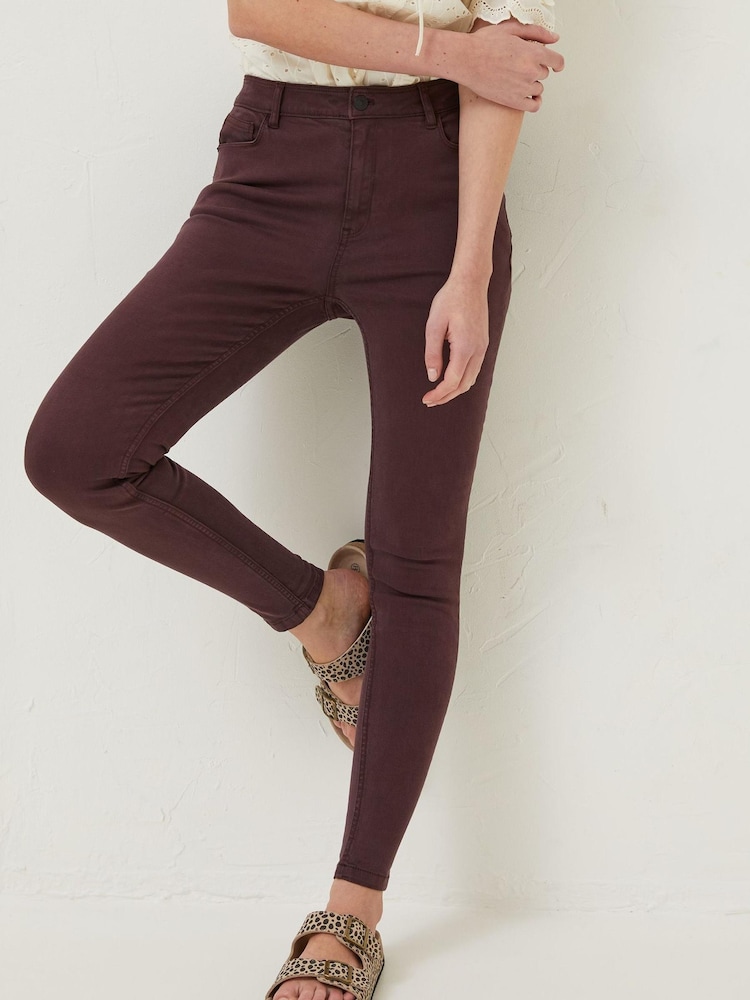 FatFace Purple Harlow High Waist Jeggings - Image 1 of 5