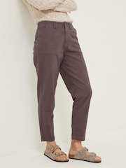 FatFace Purple Aspen Tapered Chinos - Image 1 of 4