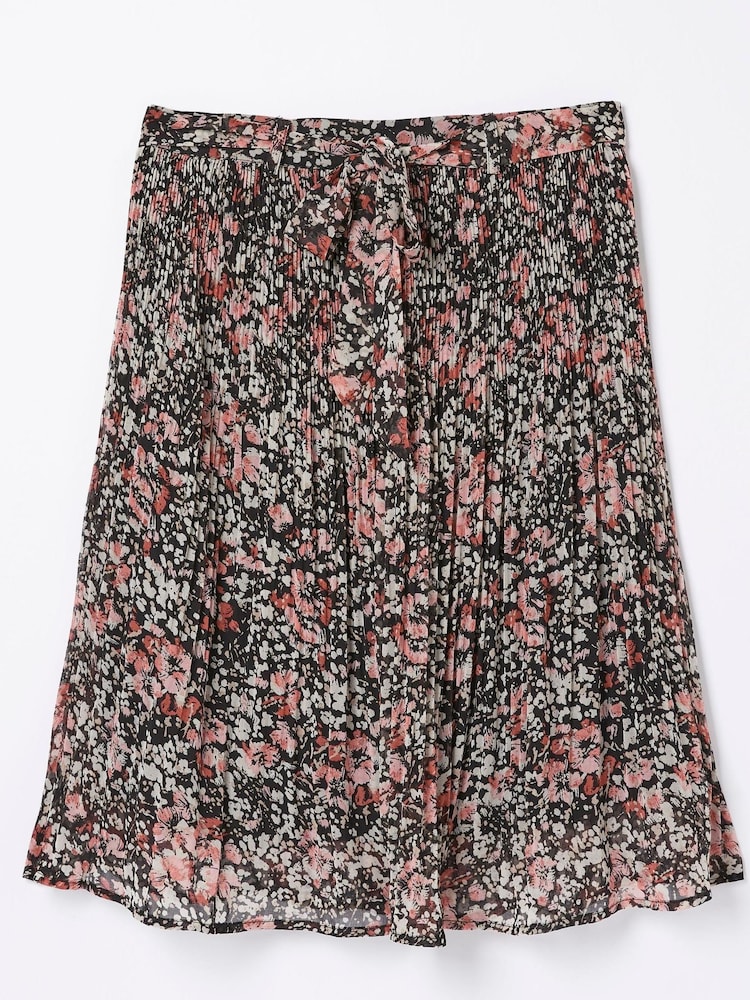 FatFace Black Blush Floral Kayleigh Skirt - Image 6 of 6