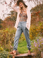 FatFace White Linen Blend Billie Shirt - Image 2 of 9