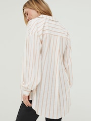 FatFace White Linen Blend Billie Shirt - Image 6 of 9