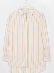 FatFace White Linen Blend Billie Shirt - Image 9 of 9