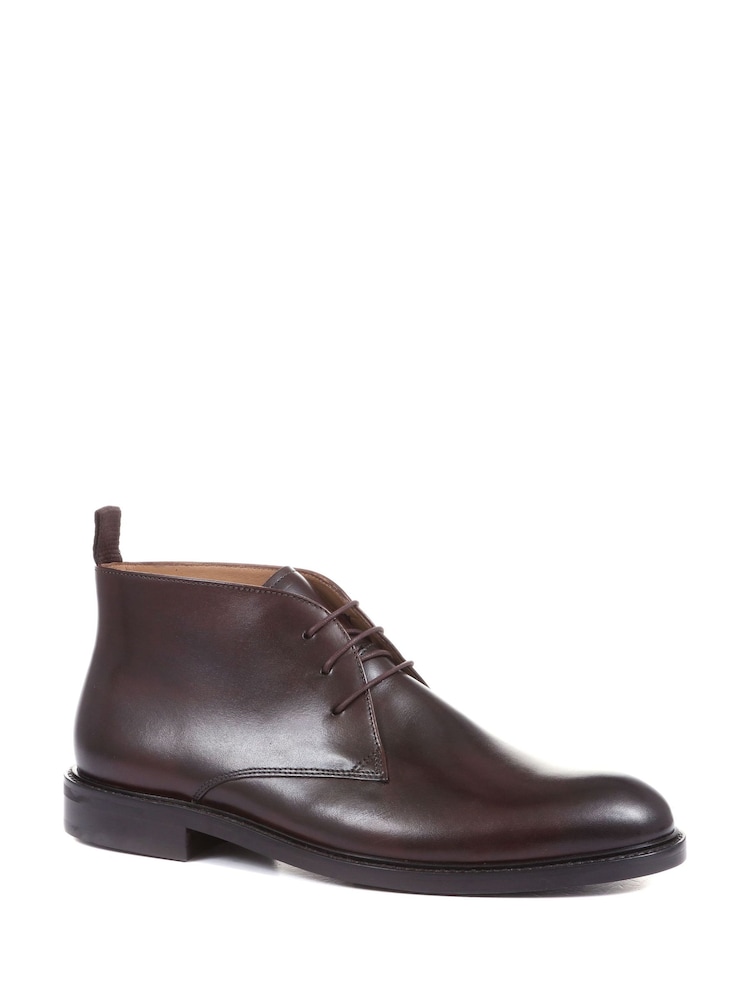 Maro închis - Ghete și cizme chukka din piele întoarsă Jones Bootmaker Deacon - Image 4 of 6