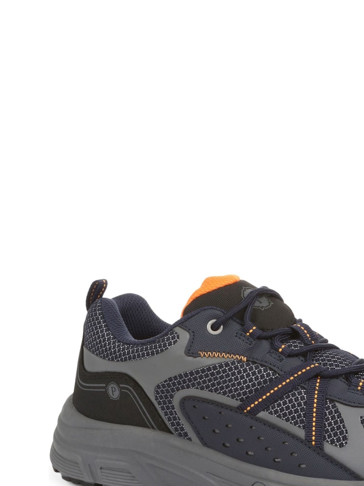 Pavers Mens Blue Wide-Fit Trainers - Image 2 of 5