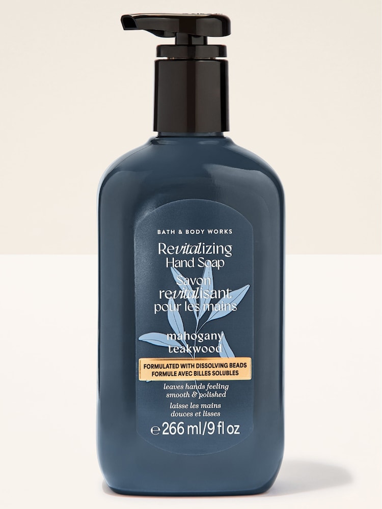 Bath & Body Works Mahogany Teakwood Revitalizing Gel Hand Soap 266ml - Image 1 of 3 Bath & Body Works Mahogany Teakwood Revitalizing Gel Hand Soap 266ml - Image 1 of 3