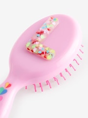 Bright Pink L Initial Hairbrush - Image 3 of 3