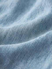 Light Blue TENCEL™ Linen Blend Summer Maxi Dress - Image 6 of 6