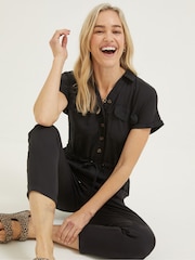 FatFace Black Una Jumpsuit - Image 3 of 5
