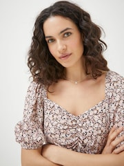 FatFace Brown Meadow Spring Tania Midi Dress - Image 7 of 7