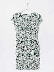 FatFace Natural Iris Sketched Jersey Dress - Image 5 of 5