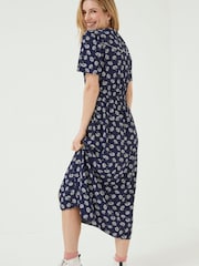 FatFace Blue Francis Daisy Midi Dress - Image 6 of 9