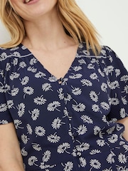 FatFace Blue Francis Daisy Midi Dress - Image 7 of 9