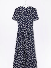 FatFace Blue Francis Daisy Midi Dress - Image 9 of 9