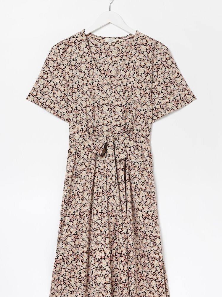 FatFace Red Fiona Meadow Jersey Dress - Image 4 of 4