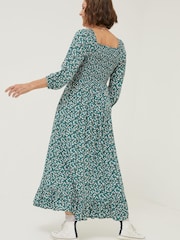 FatFace Green Midi Adele Dress - Image 2 of 5