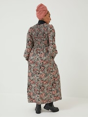 FatFace Fern Geblümtes Midikleid, Blush - Bild 2 von 6