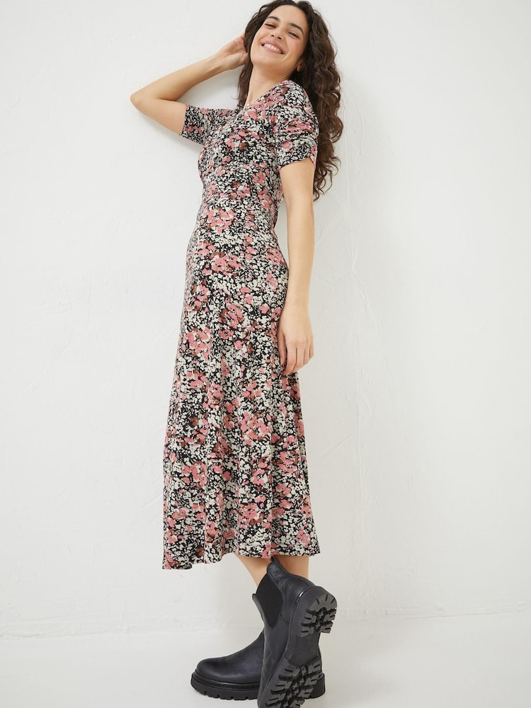 FatFace Black Blush Delilah Jersey Dress - Image 1 of 6