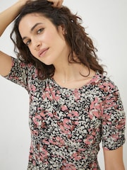 FatFace Black Blush Delilah Jersey Dress - Image 4 of 6