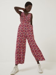 FatFace Red Aderyn Retro Ditsy Jumpsuit - Image 1 of 4