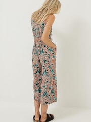FatFace Orange Aderyn Sketched Jumpsuit - Image 2 of 4