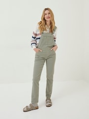 FatFace Green Lewes Canvas Dungarees - Image 1 of 6