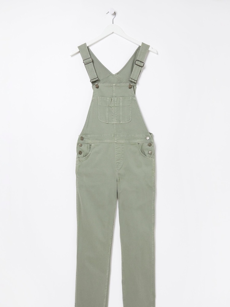 FatFace Green Lewes Canvas Dungarees - Image 6 of 6