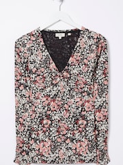 FatFace Rhian Top mit Blumenmuster, Zartrosa - Bild 4 von 4