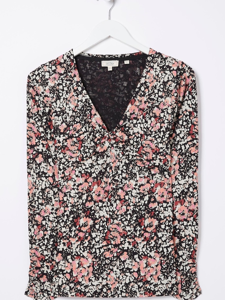 FatFace Rhian Top mit Blumenmuster, Zartrosa - Bild 4 von 4