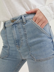 FatFace Blue Sway Cargo Slim Jeans - Image 4 of 5