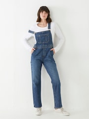 FatFace Blue Banbury Dungarees - Image 1 of 6