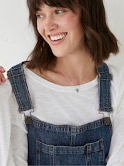 FatFace Blue Banbury Dungarees - Image 3 of 6
