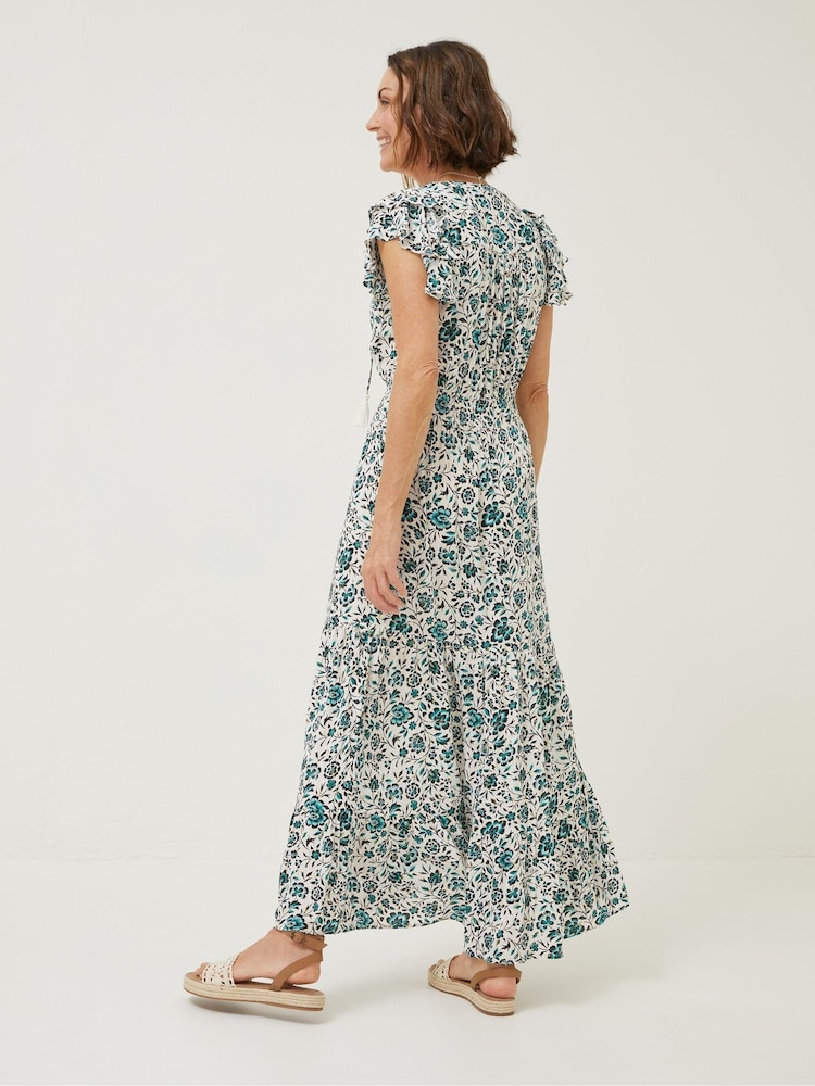 FatFace Natural Stevie Sketched Maxi Dress - Image 5 of 9