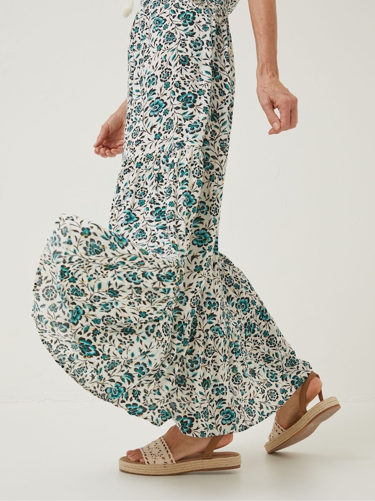 FatFace Natural Stevie Sketched Maxi Dress - Image 8 of 9