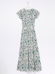 FatFace Natural Stevie Sketched Maxi Dress - Image 9 of 9