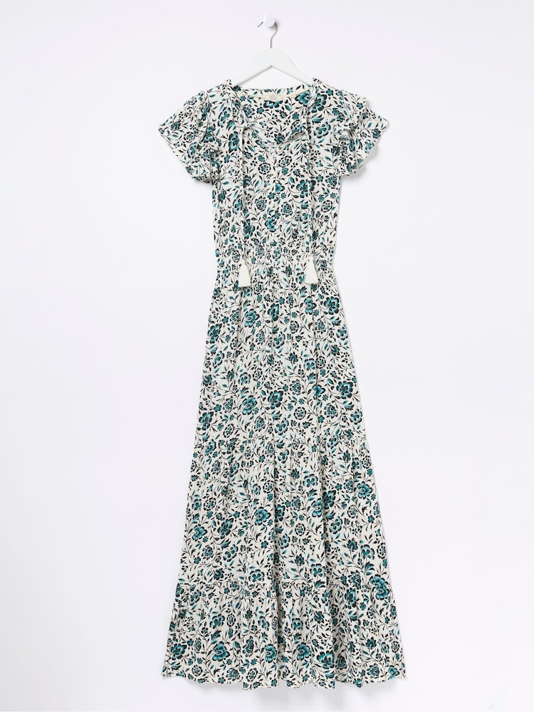 FatFace Natural Stevie Sketched Maxi Dress - Image 9 of 9