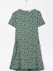 FatFace Green Simone Pears Jersey Dress - Image 5 of 5