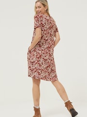 FatFace Brown Blush Simone Jersey Dress - Image 2 of 5