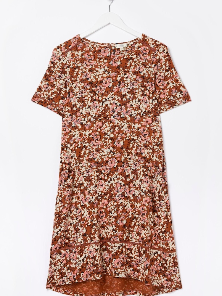 FatFace Brown Blush Simone Jersey Dress - Image 5 of 5